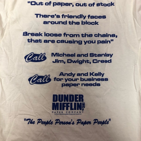 Dunder Mifflin Women’s Tee - Picture 5 of 5